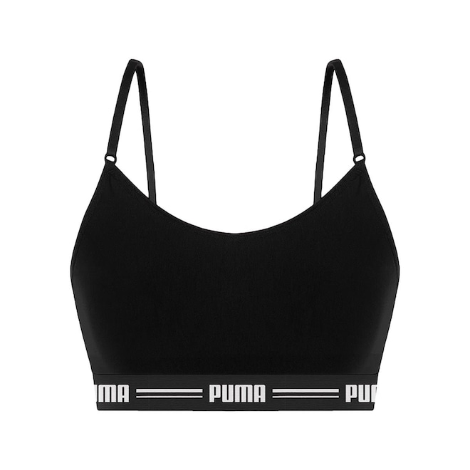 Sutiã Top Puma com Alça Regulável Feminino - Foto 1