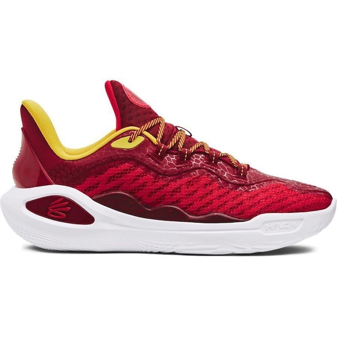 Tênis de Basquete Under Armour Curry 11 Bruce Lee Fire - Masculino - Foto 1