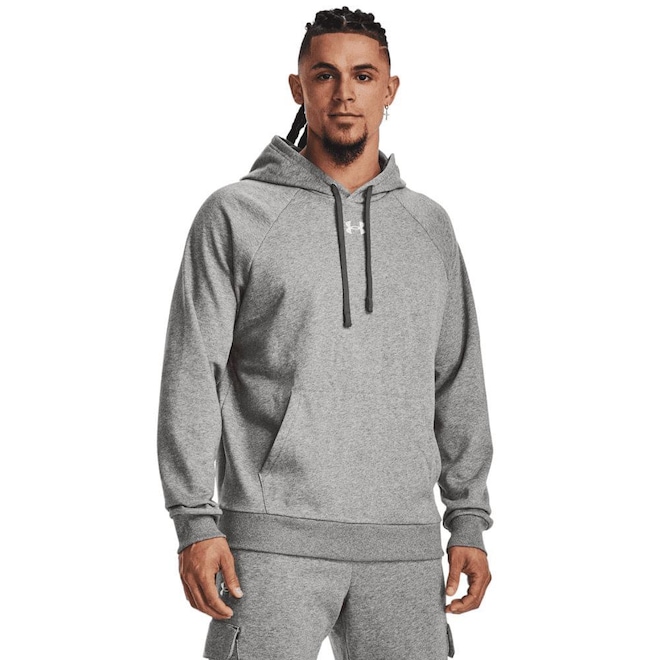 Blusão de Moletom Under Armour Rival Fleece Hoodie - Masculina - Foto 1