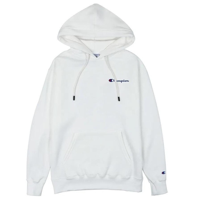 Moletom Canguru Champion Mini Emb Script Off White - Foto 1