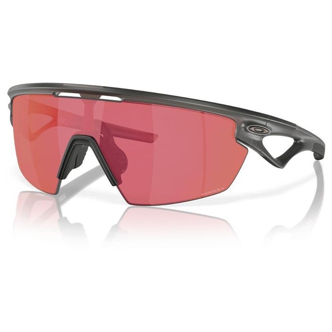 Óculos de Sol Unissex Oakley Spheara Matte Grey Smoke Prizm Trail Torch - Foto 1