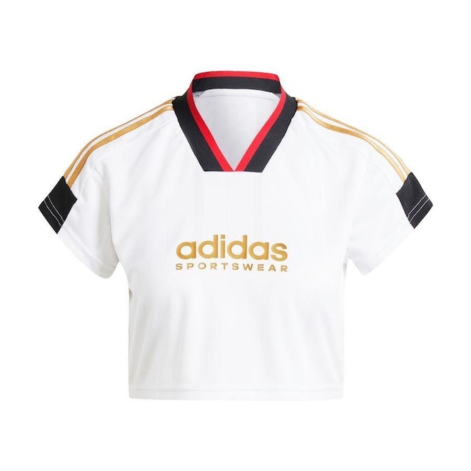 Blusa Cropped adidas Tiro Cut Três Listras - Feminina - Foto 1