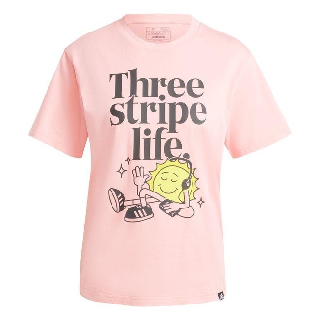 Camiseta adidas Estampada Positivity - Feminina - Foto 1