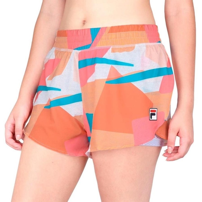 Shorts Fila Sand Duplo - Feminino - Foto 1