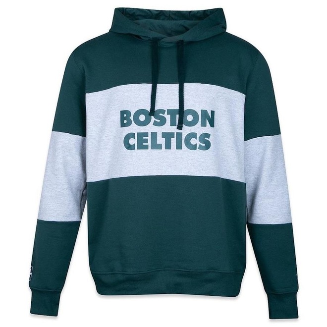 Blusão De Moletom Canguru New Era Boston Celtics All Classic - Masculino - Foto 1