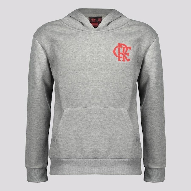 Blusão de Moletom com Capuz do Flamengo Freedom - Infantil - Foto 1