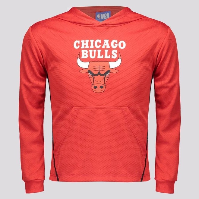 Blusão De Moletom NBA Chicago Bulls Rain - Infantil - Foto 1