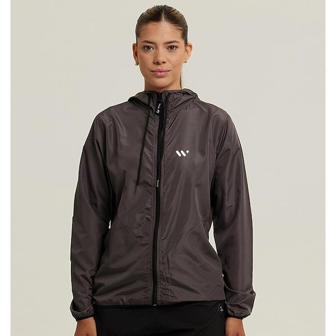 Jaqueta Corta Vento com Capuz Wss Web Party - Feminina - Foto 1