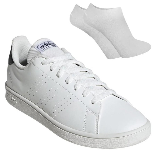 Kit Tênis adidas Advantage Base - Masculino + Par de Meia - Foto 1