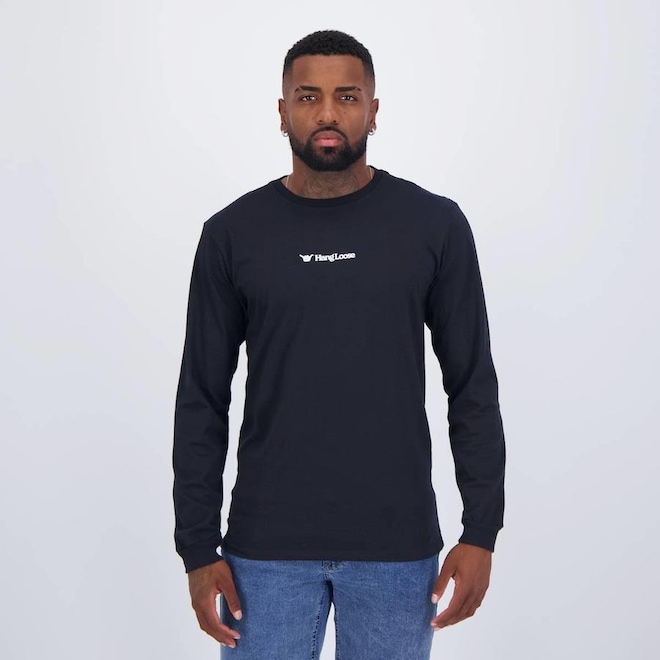 Camiseta Hang Loose Manga Longa Panton - Masculina - Foto 1