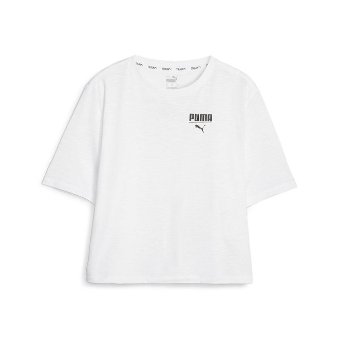 Blusa Cropped Puma Top Boxy Training Crop - Feminina - Foto 1