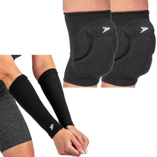 Kit Joelheira Manguito Vôlei Poker Power - Foto 1