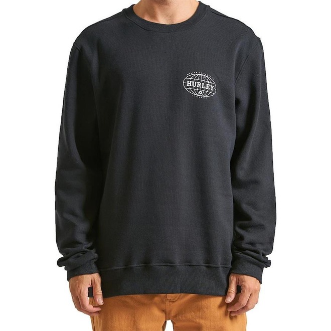 Blusão de Moletom Hurley Careca Global - Masculino - Foto 1