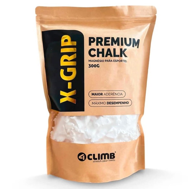 Magnésio X-Grip Premium Chalk 300G 4Climb Cross Escalada - Foto 1