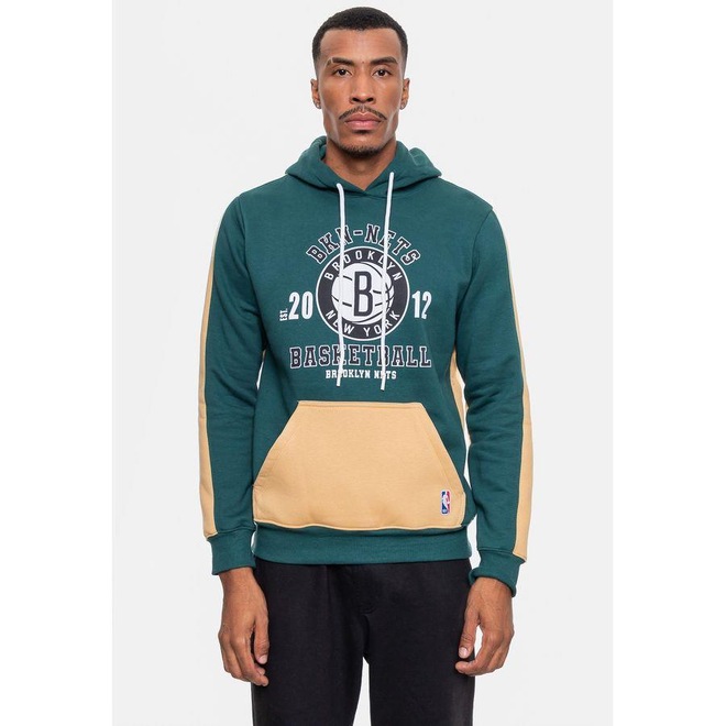 Blusão De Moletom Com Capuz NBA Team Town Brooklyn Nets - Masculino - Foto 1