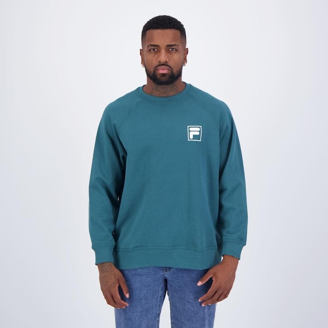 Blusão de Moletom Fila White F-Box - Masculino - Foto 1