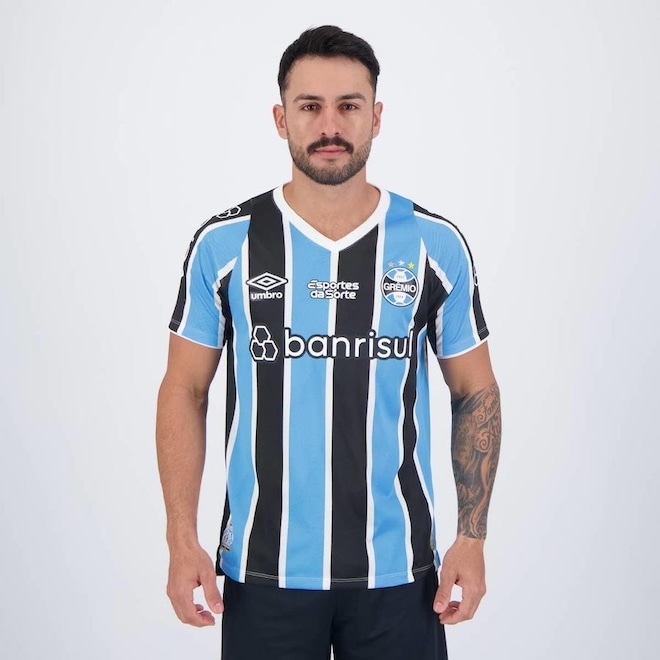 Camisa do Grêmio I 2024 Jogador Umbro - Masculina - Foto 1