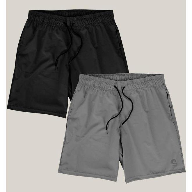 Kit 2 Shorts Masculino Elastano Premium Wss Icon - Foto 1