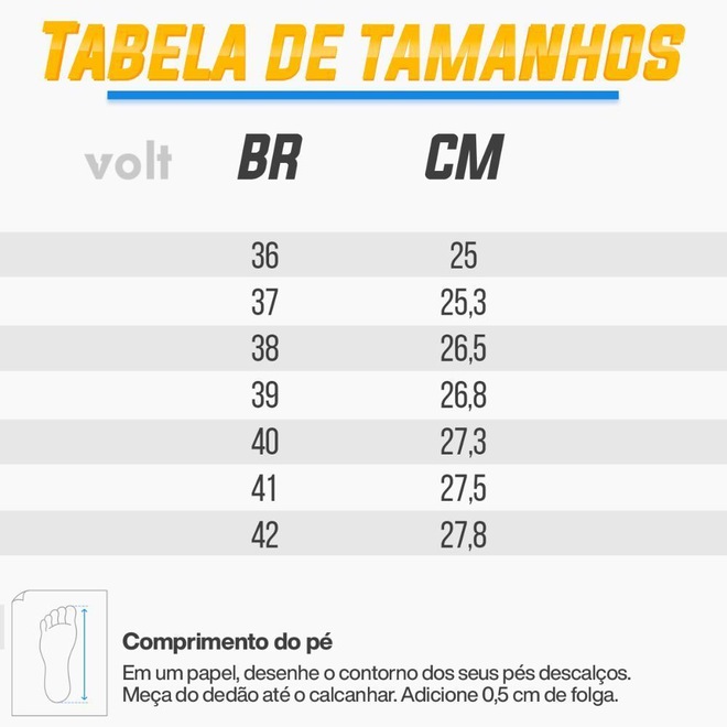 Tênis Volt Esportivo + 3 Pares de Meias - Masculino - Foto 1