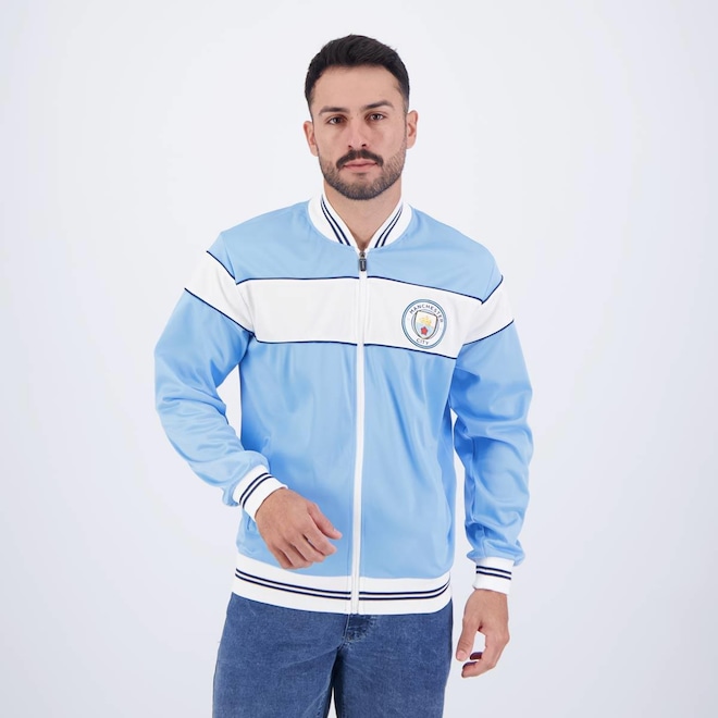 Jaqueta Manchester City Escudo Azul - Foto 1