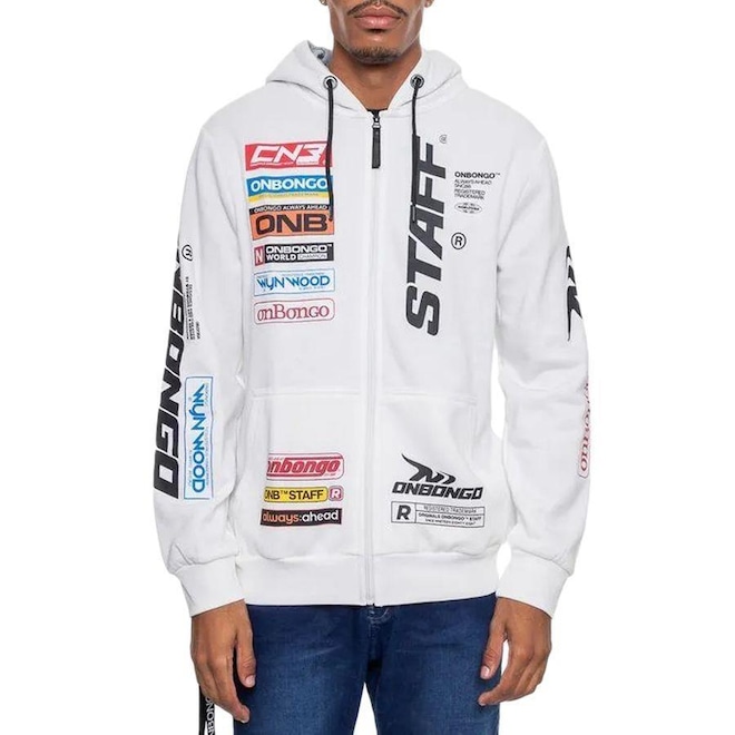 Blusão de Moletom com Capuz Onbongo Staff - Masculino - Foto 1