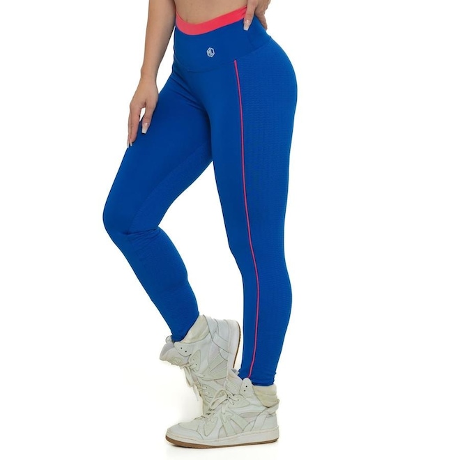 Calça Legging Manalinda Zip - Feminina - Foto 1