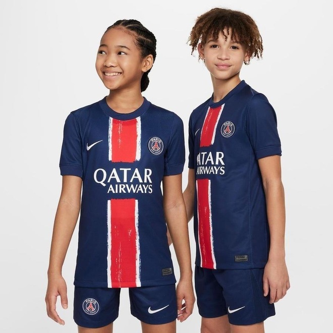 Camisa Paris Saint-Germain I 2024/25 Torcedor Pro - Infantil - Foto 1