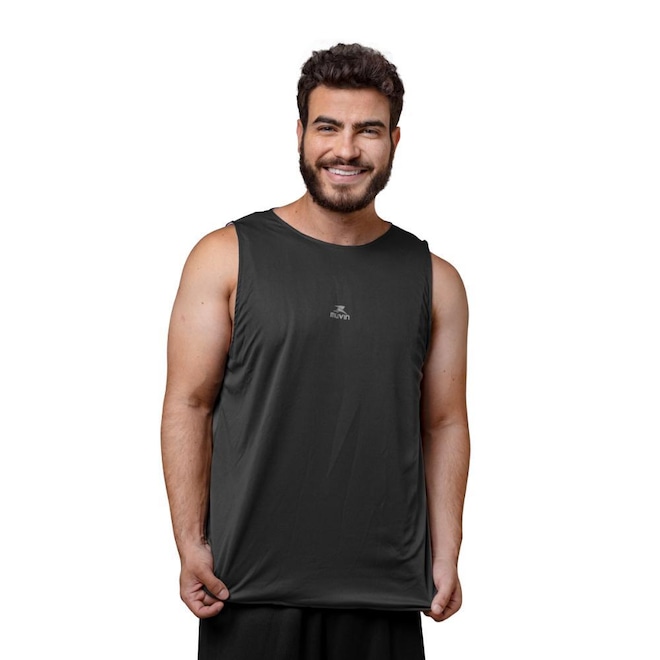 Camiseta Regata Dupla Face Basquete Muvin Basic - Masculina - Foto 1