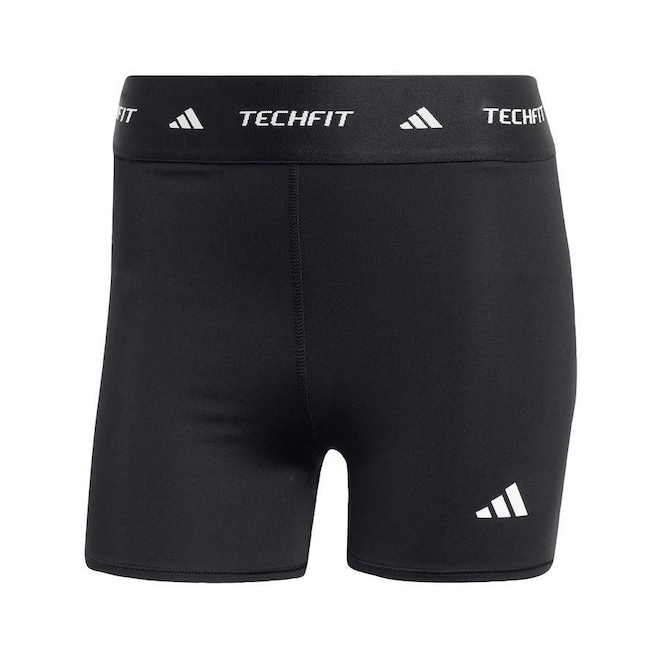 Shorts Legging adidas Techfit Stay In Play - Feminino - Foto 1