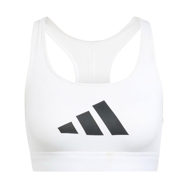 Top Fitness adidas Estampado Powerreact Big Logo - Feminino - Foto 1