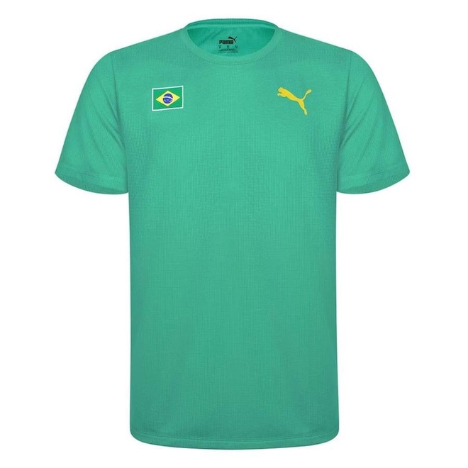 Camiseta Puma Brasil Athletcs Training - Masculina - Foto 1
