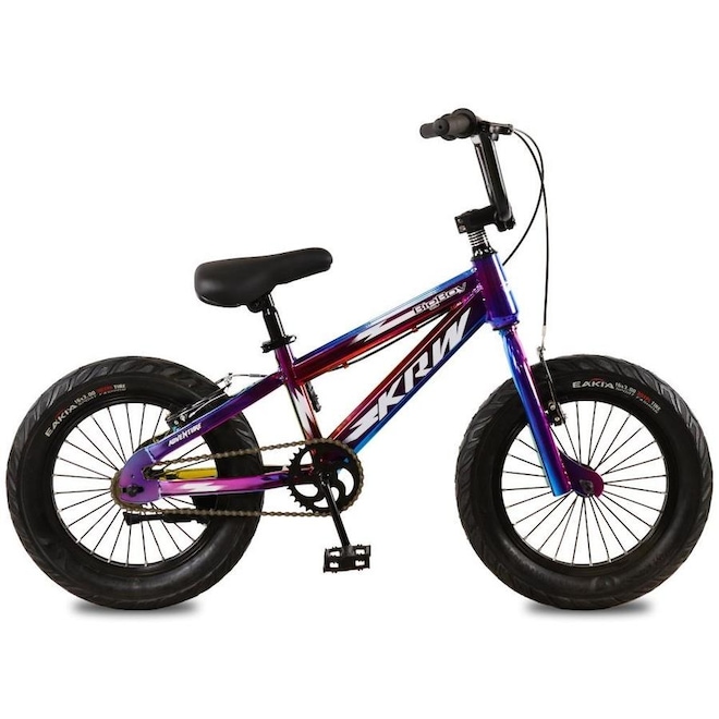 Bicicleta Krw Aro 16 Bigboy Aço Carbono Freio V-Brake M16 - Infantil - Foto 1