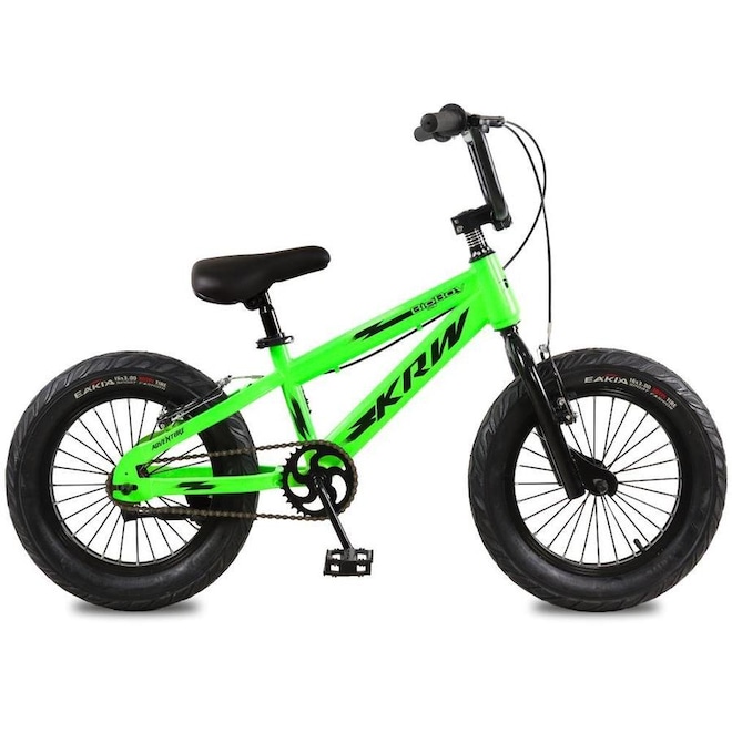 Bicicleta Krw Aro 16 Bigboy Aço Carbono Freio V-Brake M16 - Infantil - Foto 1