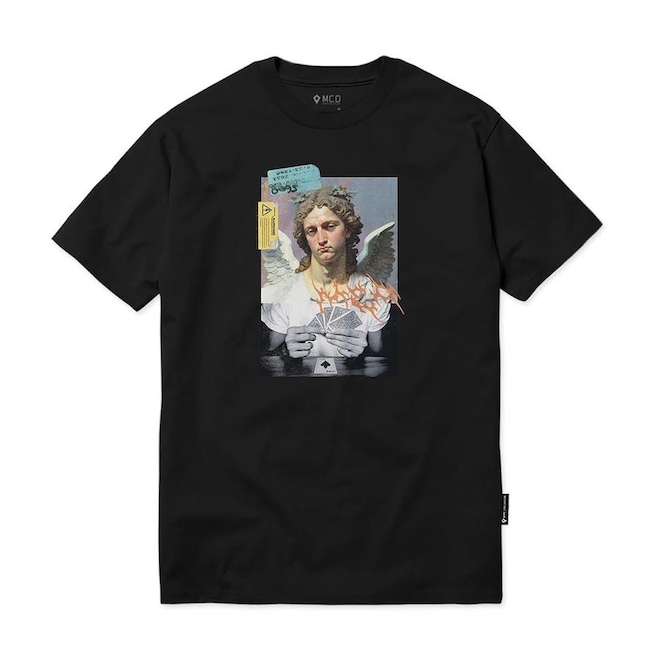 Camiseta Mcd Anjo Baralho - Masculina - Foto 1