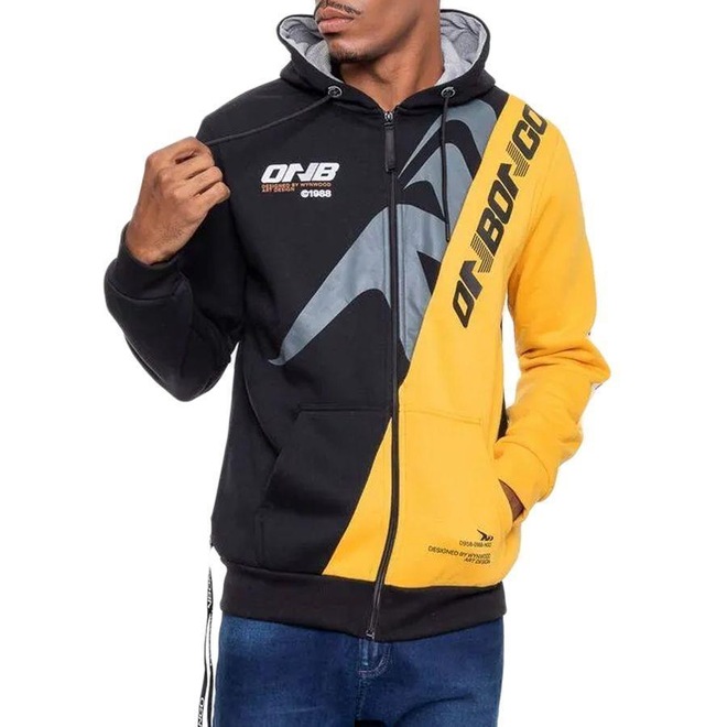 Blusão de Moletom com Capuz Onbongo Onb - Masculino - Foto 1