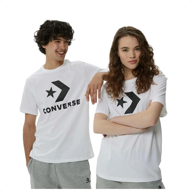 Camiseta Converse All Star Go-To Star Chevron - Unissex - Foto 1