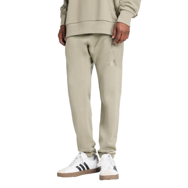 Calça Afunilada adidas All Szn Moletinho Regular - Masculina - Foto 1