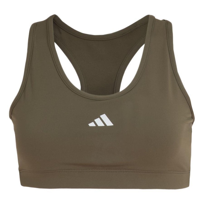 Top Treino adidas Básico Suporte Médio - Feminino - Foto 1