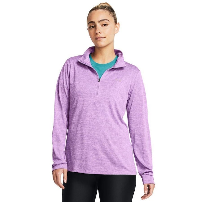 Blusão de Moletom Under Armour Tech 1/2 Zip - Feminino - Foto 1