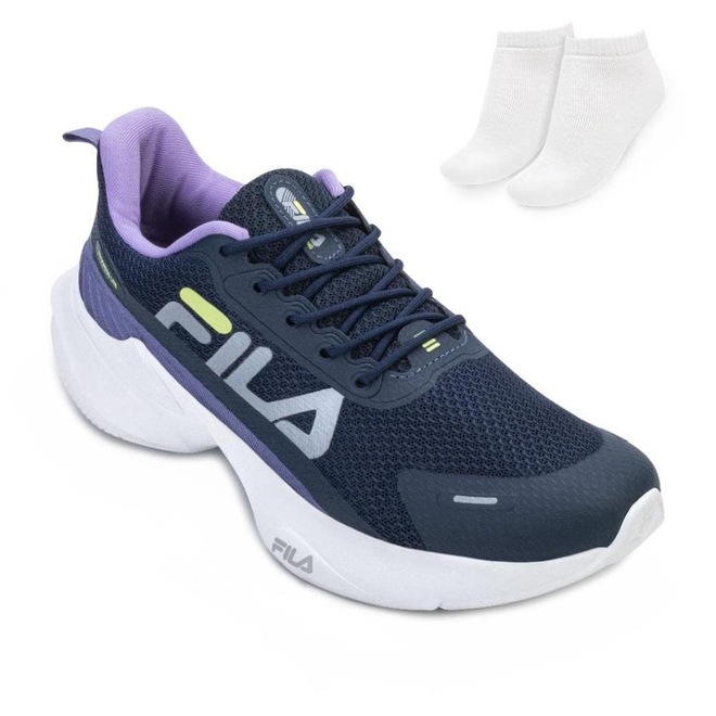 KIT TÊNIS FILA PROGRESS LITE + MEIA - FEMININO - Foto 1