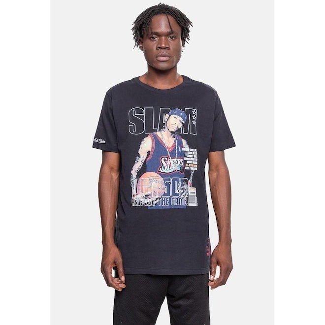 Camiseta Mitchell & Ness Slam Philadelphia 76Ers Allen Iverson - Masculina - Foto 1
