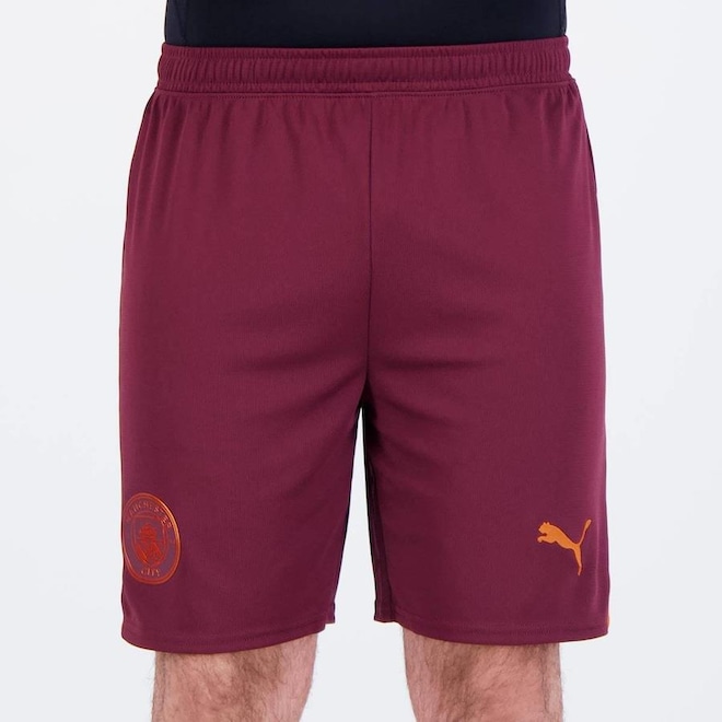 Calção do Manchester City 2024 Puma - Masculino - Foto 1