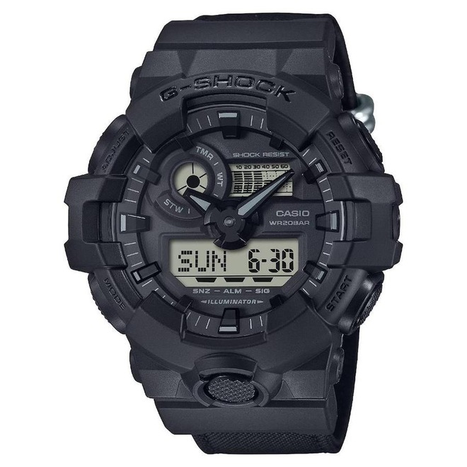 Relógio Casio G-Shock Ga-700Bce-1Adr Pulseira em Cordura - Foto 1