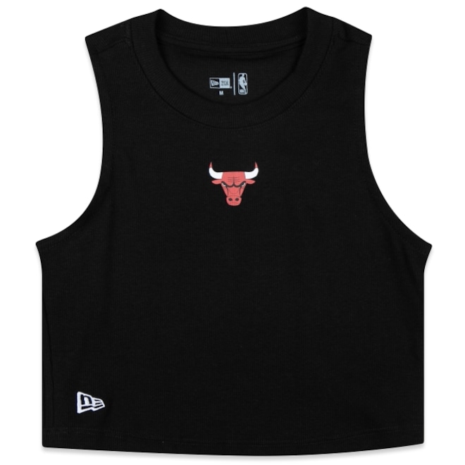 Camiseta New Era Cropped Chicago Bulls - Feminina - Foto 1