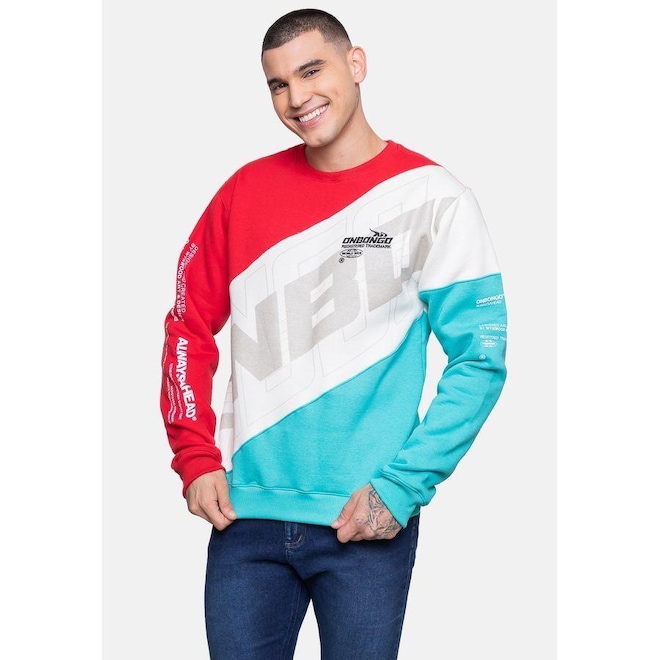 Blusão de Moletom com Capuz Onbongo Hard - Masculino - Foto 1