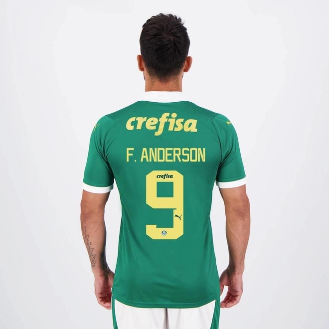 Camisa do Palmeiras I 2024 Puma 9 F. Anderson - Masculina - Foto 1