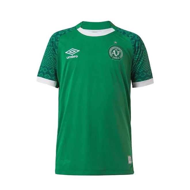 Camisa do Chapecoense 1 2021 Umbro Of. - Infantil - Foto 1