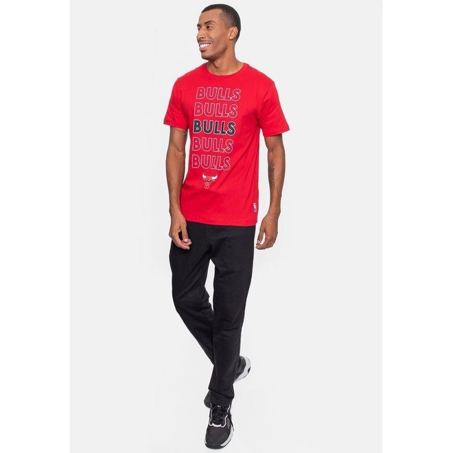 Camiseta Nba Contour Chicago Bulls - Masculina - Foto 1