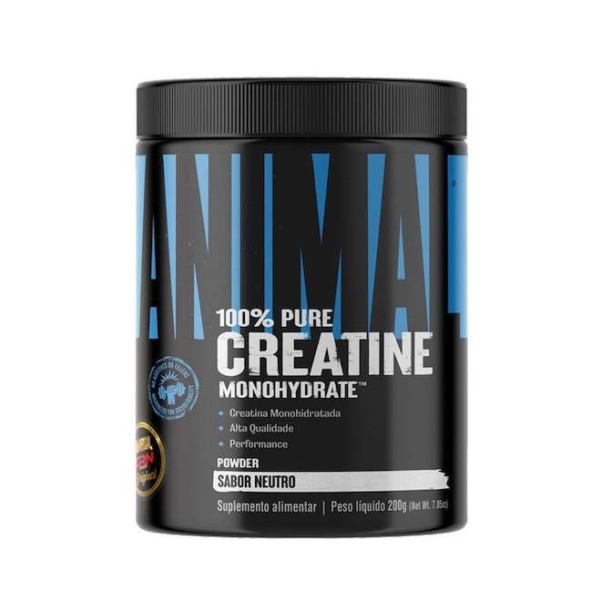 Creatina Universal Nutrition 100% Pura Animal Monohidratada 3G - 200g - Foto 1