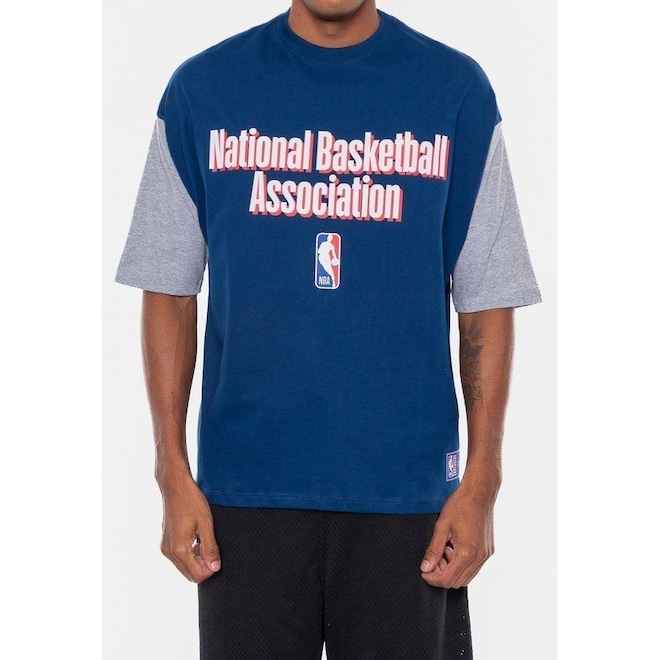 Camiseta NBA Oversized Vintage - Masculina - Foto 1